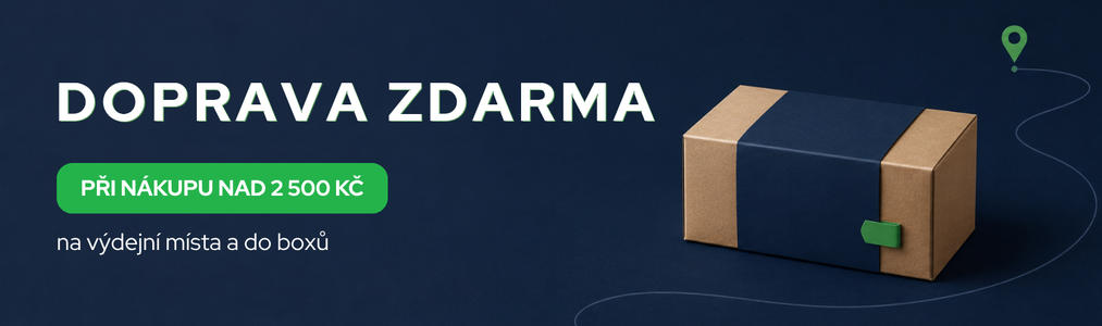 Doprava zdarma nad 2 500 Kč Doprava zdarma nad 2 500 Kč