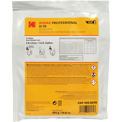 Kodak Professional D-76 Film Developer Powder To Make 3.8L