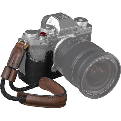 SmallRig 3927 Half Case & Wrist Strap For Fujifilm X-T5 (Černá,Hnědá)
