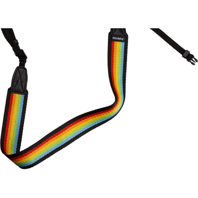 Polaroid Camera Strap Flat Rainbow Black (Černá)