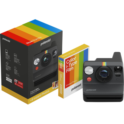 Polaroid Now Gen 3 Black bundle with Color Film (8 photos) (Černá - Kit)