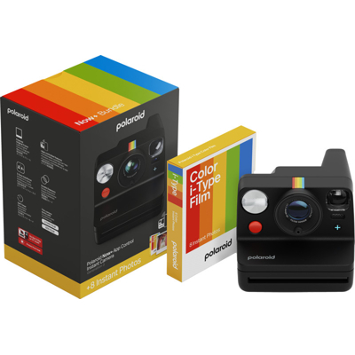 Polaroid Now+ Gen 3 Black bundle with Color Film (8 photos) (Černá - Kit)