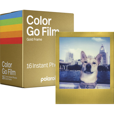 Polaroid Color film for Go - Gold Frame - Double Pack